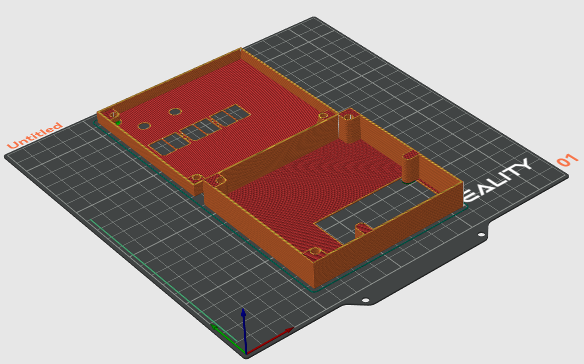 Parts oriented in OrcaSlicer \label{fig:slicer}